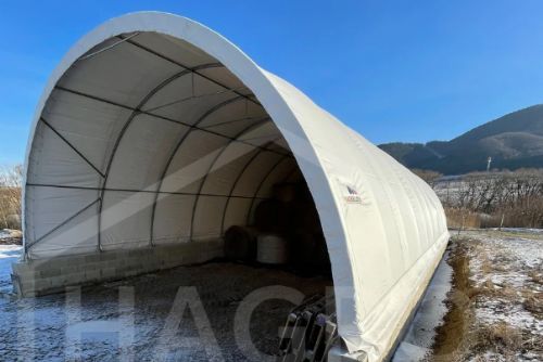 Foto: Recyklace, životní prostředí a skladování odpadů: ekonomické a rychlé řešení s plachtovými halami