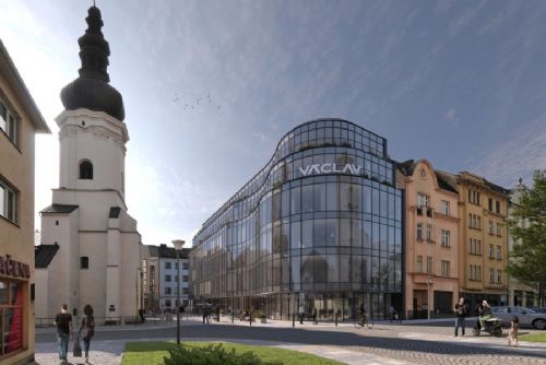 obrázek:Polyfunkční dům Václav v centru Ostravy má hrubou stavbu hotovou. Dokončení je plánováno na květen 2027