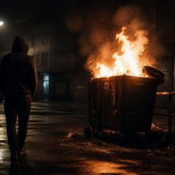 Plzeňský žhář zapaloval matrace, kontejnery i koše. Skončil ve vazbě