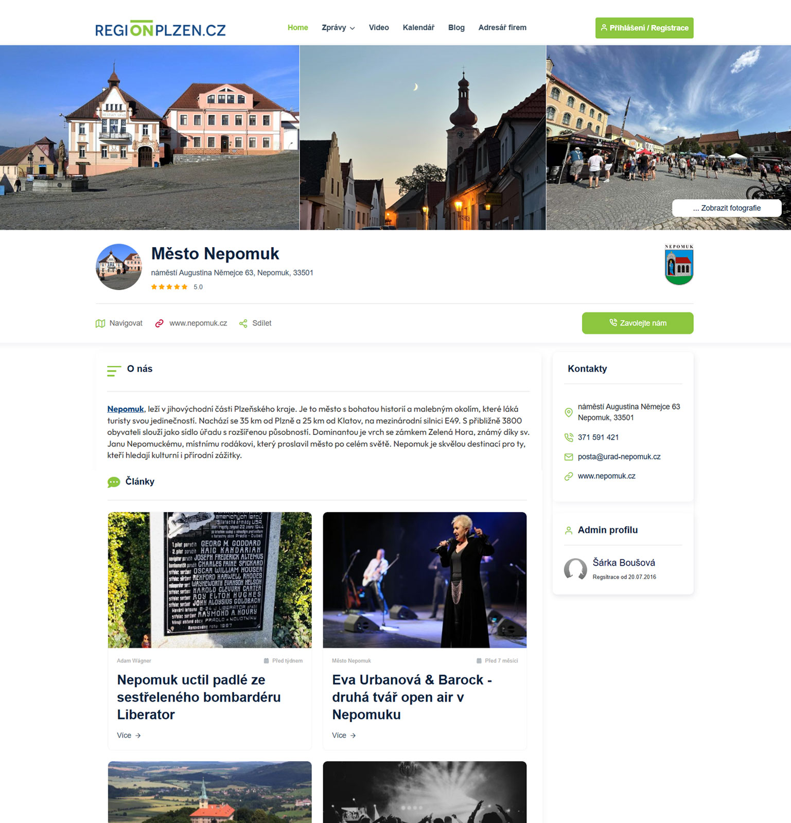 Regionální adresář – ukázka 6